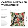 thumbnail image 2 of Flower tree bird Linen toss pillowcase Decoration pillowcase Gift preferred 24x24" Cushion cover 4 set Sofa pillowcase Sofa bedroom living room car, 2 of 7
