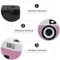 thumbnail image 5 of Macaron Style Reusable 35mm Film Camera with Build-in Flash Great for Home Gifts White ABS, 5 of 8