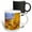 Multicolor, variant on 3drose, Wet Yellow Leaves. White Text Thank You. Thanksgiving Theme, 11oz Mug