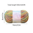 thumbnail image 4 of Milk Cotton Yarn Multicolor Tie Dye | Soft Thick Knitting & Crochet Yarn 175 Yards 100g | Durable Craft Thread for Blanket, Scarf, Sweater | Easy-Use, Bright Colors, 5.5"x3.1" Skein, 4 of 7