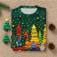 thumbnail image 5 of WTOBBY Women's Christmas Print Knit Sweater, Cute and Fun Holiday Pullover for Fall and Winter, Long Sleeve Knitted Top with Festive Patterns and Designs,Orange L, 5 of 5