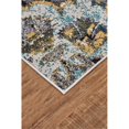 thumbnail image 3 of Weave & Wander Omari 96" x 132" Ombre Medallion Area Rug in Teal Blue/Gold, 3 of 3