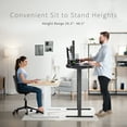 thumbnail image 4 of VIVO Electric 60” x 24” Stand Up Desk | Black Table Top, Black Frame, 4 of 8