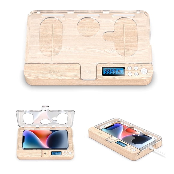 iDiskk Cell Phone Cajas de Bloqueo con Temporizador Caja de Bloqueo con Temporizador Phones de Autocontrol Portátil para Ayudar a Enfocar hacia Atrás, Evitar la Adicción a los Teléfonos Móviles