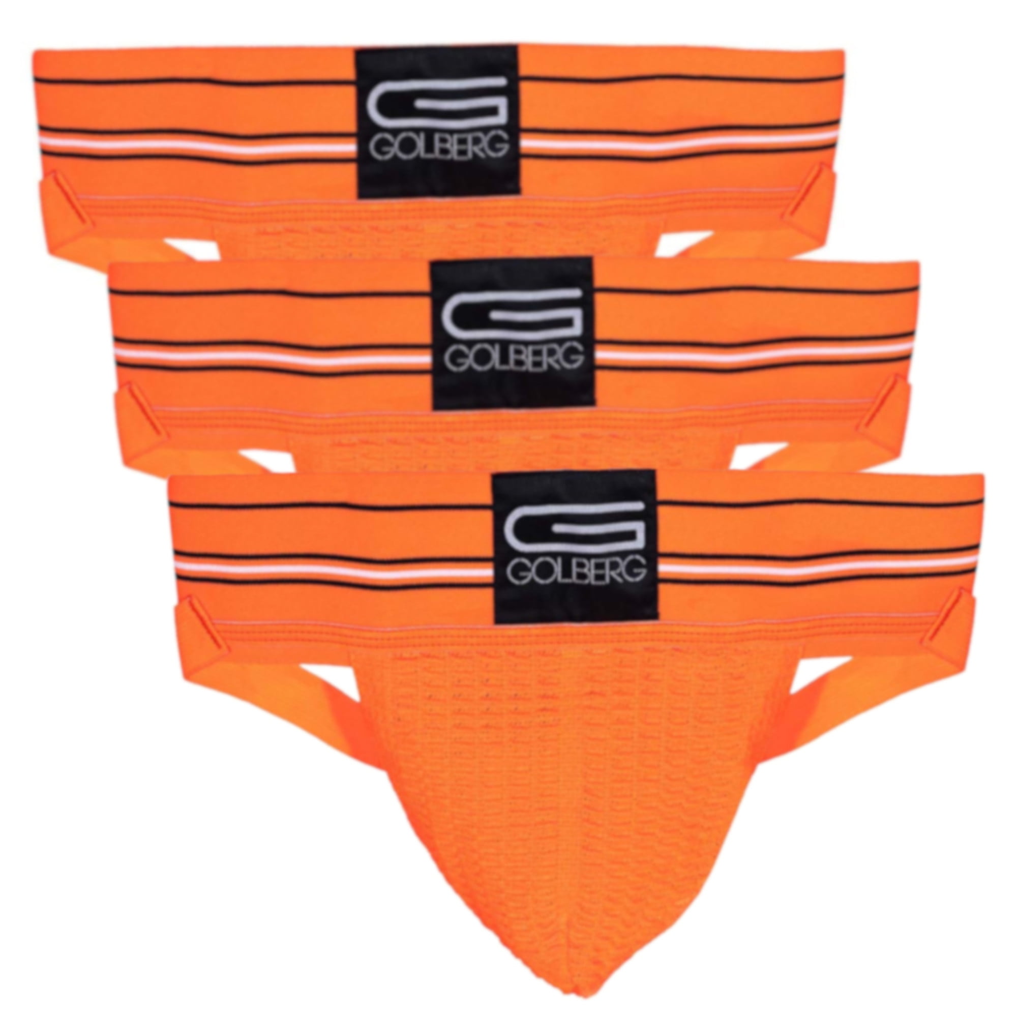 Extra Strength Elastic 3 Pack - Jock Strap Underwear GOLBERG G Men/’s Athletic Supporters