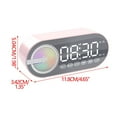 thumbnail image 2 of Alarm Clock with Bluetooth Speaker, InsCrazy Small Speaker Bluetooth Clock Alarm Clock Intelligent Voice Sound Super Outdoor Subwoofer Mini Plug Card Birthday Gifts for Women, 2 of 5