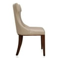 thumbnail image 4 of Manhattan Comfort Reine 18.5" Faux Leather Dining Chair in Cream (Set of 2), 4 of 5