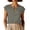 Grey, variant on Women's 2026 Summer Cotton Linen Thin Crew Neck Flutter Short Sleeve Pullover Top, Casual Loose Fit Blouse for Daily Summer Outfits, Breathable and Lightweight Yellow M