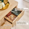 thumbnail image 3 of OKD 7 Drawers Dresser for Bedroom, Luxury Style Modern Dresser TV Stand with Fluted Fronts, Wood Storage Large Dressers Organizer for Bedroom Living Room, Natural Oak, 3 of 5