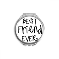 thumbnail image 1 of Miroir Compact Rond Portable avec Citations "Meilleur Ami de Tous les Temps", 1 of 3
