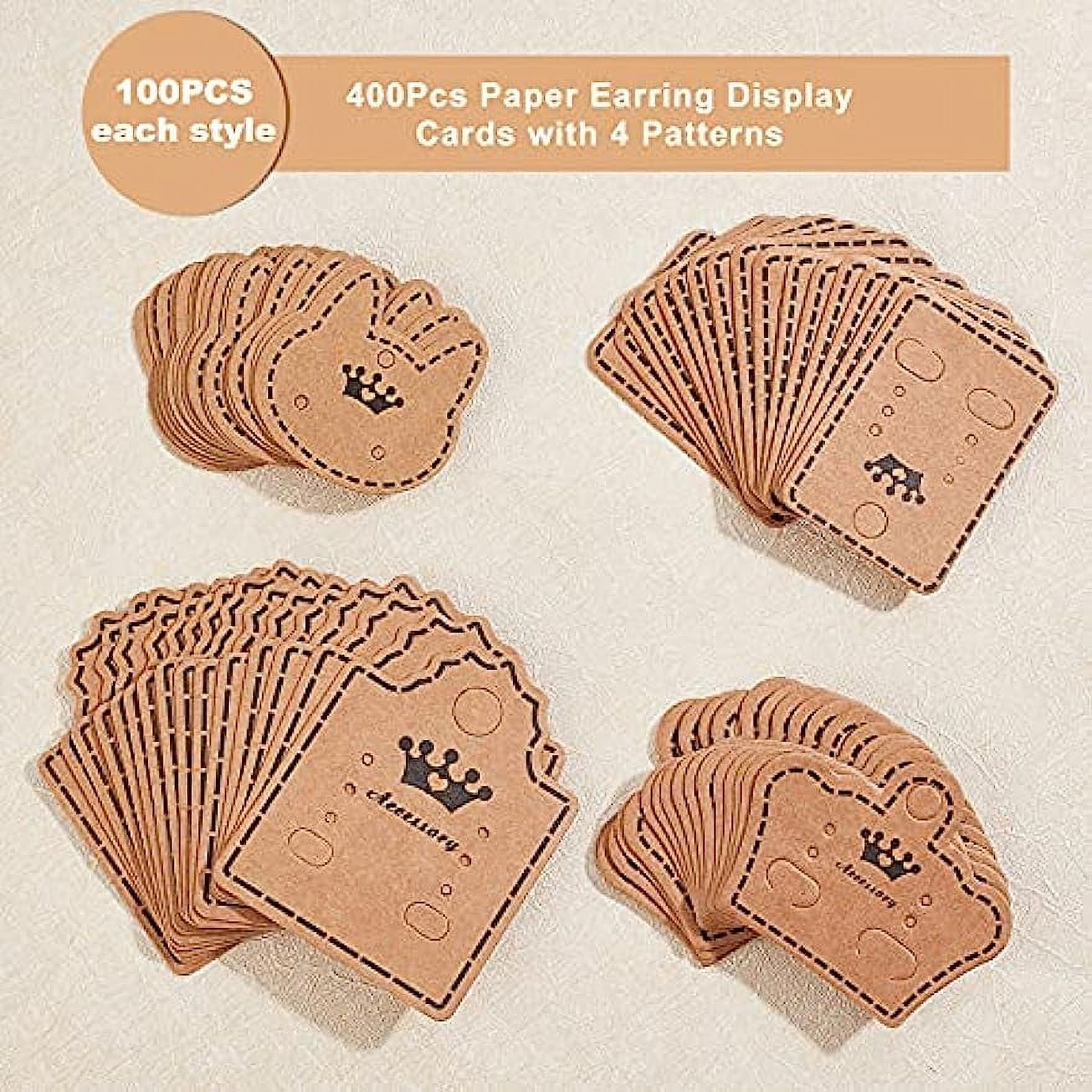 300pcs Standing Earring Display Cards Earring Cards for Selling Earring  Holder Cards Earring Packaging for Jewelry Supplies