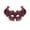 A006- Red, variant on Masquerade Mask for Women 9 Inch Purple Feather Venetian Masquerade Masks for Men Halloween Mardi Gras Mask for Masquerade Party, 1 Pack