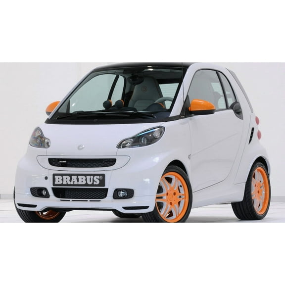 2009 Brabus Tailor Made Based on ForTwo Car Poster - 12x18 Inch Laminated Poster - Stunning Detail and Bold Colors