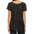 thumbnail image 2 of Sakkas Hope Embroidery And Seqiun Accents Summer Blouse - Black - One Size Regular, 2 of 6