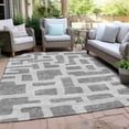 thumbnail image 6 of Addison Rugs Chantille Indoor/Outdoor Transitional Lines Gray Washable Rectangle Rug, 2'6" x 3'10", 6 of 6