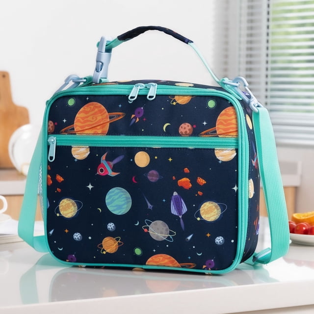 Insulated Children Crossbody Lunch Bag Large Capacity Practical Bento for Snacks and Fresh Food