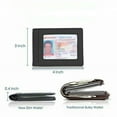 thumbnail image 2 of RFID Men's Leather Slim Bifold Money Clip Wallet Front Pocket Credit Card Holder, 2 of 4