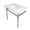 White / Polished Chrome, variant on Kingston Brass KVPB31221Q1 Monarch 31" Ceramic Console Sink with Stainless Steel Legs (1-Hole), White/Polished Chrome