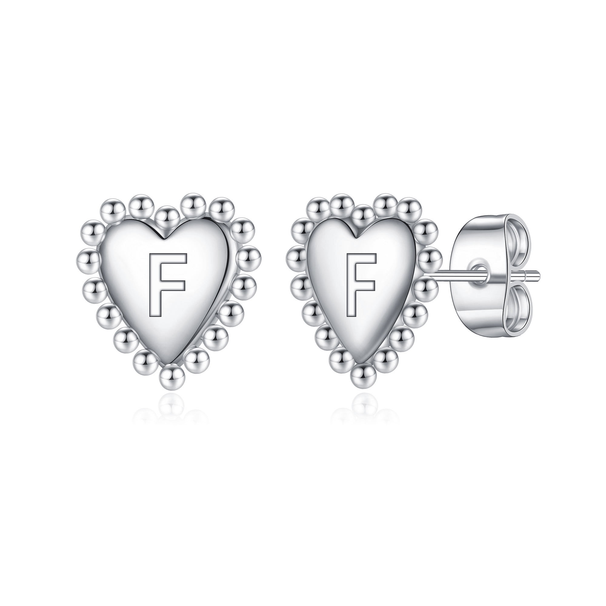 Details about  / 925 Sterling Silver Ladies Earrings CZ Love Heart Cubic Zirconia
