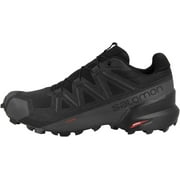 Salomon Speedcross 5 Trail Running Shoes for Men, Black/Black/Phantom, 12.5