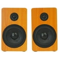 thumbnail image 4 of Pair Rockville RockShelf 58C Classic 5.25" Home Bookshelf Speakers w/37" Stands, 4 of 11