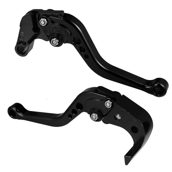 Unique Bargains 1 Pair Motorcycle Brake Clutch Levers Adjustable Folding CNC for Suzuki GSXR 600 750 1000 GSXR600 Black