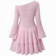 thumbnail image 2 of WXFAZCVU Girls Fall Sweater Dresses, One Shoulder Long Sleeve Kids Fashion Formal Dresses Size 11-12 Years, 2 of 4