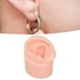 thumbnail image 4 of Silicone Ear Model, Human Skin Simulation Practice Ear Model, Long Ear Canal Reusable Soft Silicone Flexible Model for Jewelry Display, Earring Studs, Teaching, 4 of 8