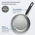 thumbnail image 4 of Tramontina Primaware 3-Piece Nonstick Sauté Pan and Griddle Set, 9.5” and 11” Sauté Pans, and 11” Griddle Blue, 4 of 12