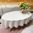 thumbnail image 4 of Waterproof Oval Tablecloth In PVC For Coffee Table Living Room TV Cabinet,Easy To Clean,Duck Egg Shape Cloth-T-100x150cm(39x60"), 4 of 8