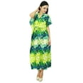 thumbnail image 5 of Bimba Women Long Cotton Kaftan Bohemian Nightgown Dress Maxi Caftan, 5 of 7