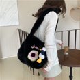 thumbnail image 4 of Bolso Hobo de felpa para mujer bolso tipo cartera peludo de piel sintética bolso de citas para mujer de gran capacidad, 4 of 9