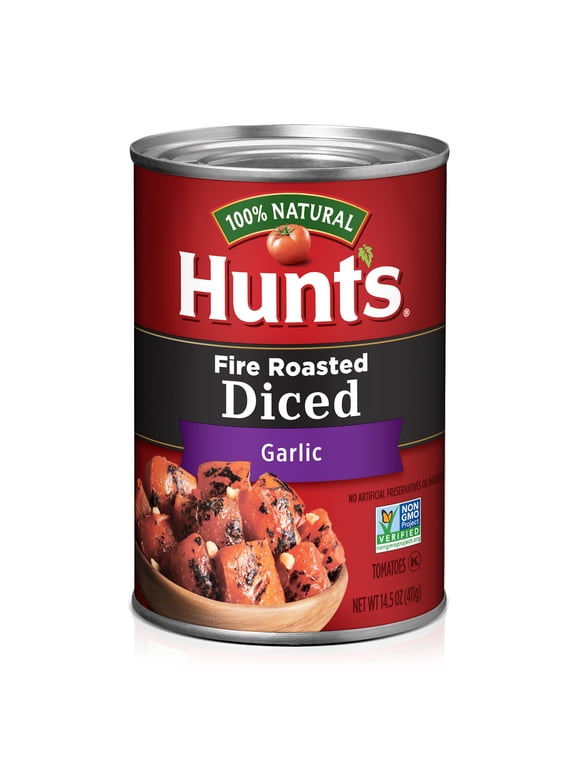 Hunt's Fire Roasted Diced Tomatoes with Garlic, 14.5 oz