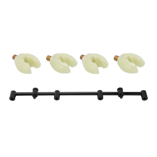 Barra de zumbido de aleación de aluminio con cabezal de soporte, soporte para caña de pescar de carpa Barras de zumbido negras Barras de zumbido de pesca de aleación de aluminio Aspecto llamativo