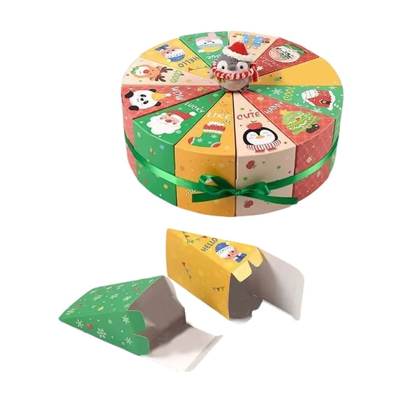 Christmas Empty Advent Calendar Box 2026, DIY 24 Day Countdown Calendar with Numbered Boxes for Candy and Gift Filling, Holiday Party Decor