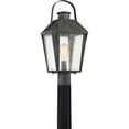 thumbnail image 2 of Quoizel CRG9010MB Carriage 21.75" Outdoor Post Lantern in Mottled Black, 2 of 2