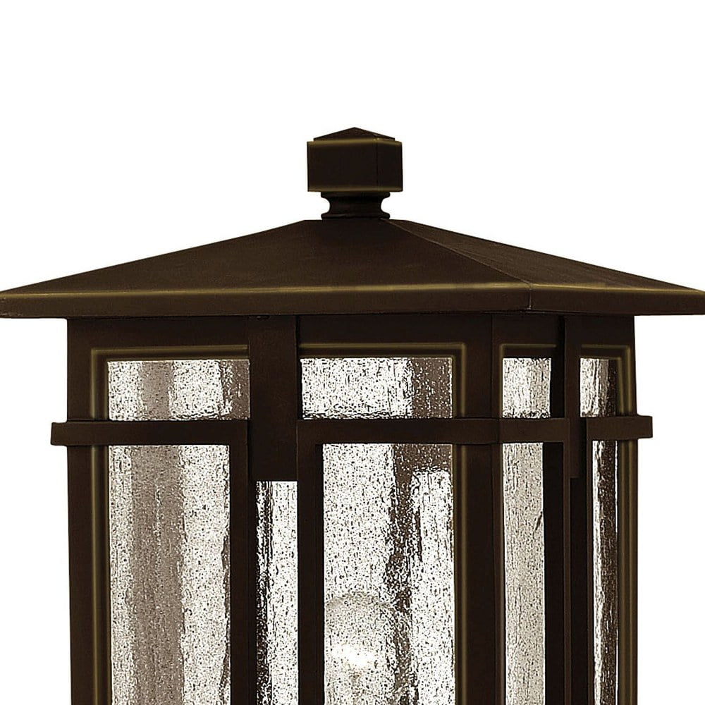 1 Light Outdoor Post Mount in Craftsman Style 11 inches Wide By 20.5 inches High-Museum Black Finish Bailey Street Home 81-Bel-2999185