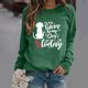 thumbnail image 1 of Puntoco Mujeres Casual Manga Larga Impresión O-Cuello tops Camisa Blusa Pullover Puntoco Puntoco-4534, 1 of 3