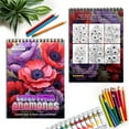 thumbnail image 6 of Netecom Large Print Anemones Coloring Book for Adults, Spiral Bound, Soft Cover, 6 of 6