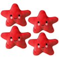 thumbnail image 1 of 4 piezas de juguetes de peluche, juguetes de peluche crujientes, lindos juguetes para masticar con forma de estrella, amarillo, 1 of 5