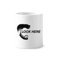 thumbnail image 1 of Cepillo de dientes titular de la pluma Mug de ceramica blanca taza 350ml, 1 of 2