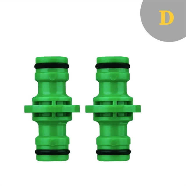 Garden Watering Hose ABS Quick Connector 1/2" End Double Male Hose Coupling Joint Adapter Extender Set For Hose Pipe Tube ,Leak-Proof