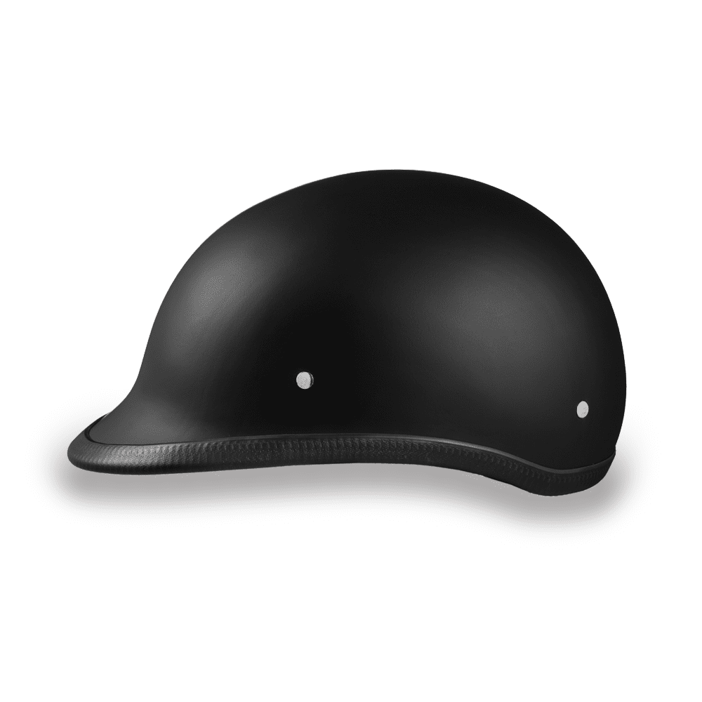 Daytona Helmets DOT Approved Motorcycle Half Helmet Hawk, Large, Dull Black