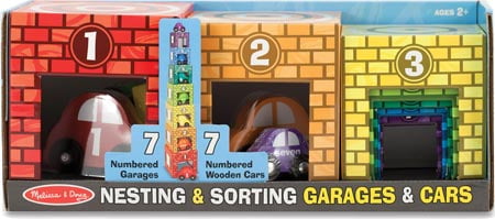 melissa and doug nesting and sorting garages and cars