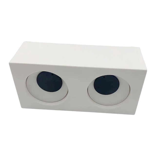 Siruishop Rotating Eyes Clock Desk Clock Bedroom Home Gift Big Eyes Clock Time for White
