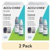 (2 pack) Accu-Chek Guide Diabetes Control Solution for Diabetic Blood Glucose Monitoring (Level 1 & 2 for Guide and Guide Me Test Meters)
