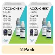 (2 pack) Accu-Chek Guide Diabetes Control Solution for Diabetic Blood Glucose Monitoring (Level 1 & 2 for Guide and Guide Me Test Meters)