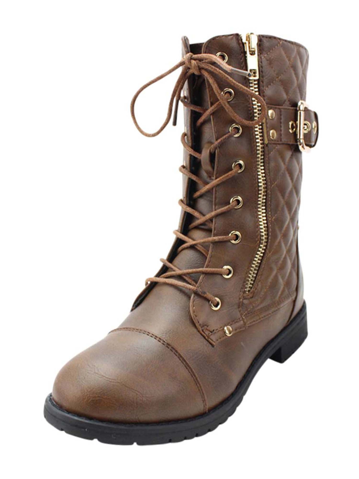 womens canvas combat boots