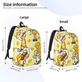 thumbnail image 4 of Rocae Garden Honeybee Gnomes for Durable Canvas Backpack Leisure Large Bag Travel Rucksack Multi-function Backpack Medium, 4 of 8