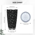 thumbnail image 4 of Salouo Cool Skull Love Print 20oz Tumbler with Lid,Stainless Steel Vacuum Insulated Tumbler Durable Insulated Coffee Mug Thermal Cup with Splash Proof Sliding Lid-Without Straw, 4 of 8